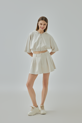 Tyra Cropped Hooded Jacket